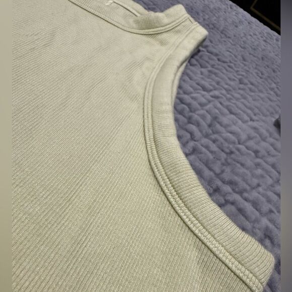 Lululemon Pistachio Green Ribbed Sleeveless Tank Top Stretchy Size M - Picture 16 of 17